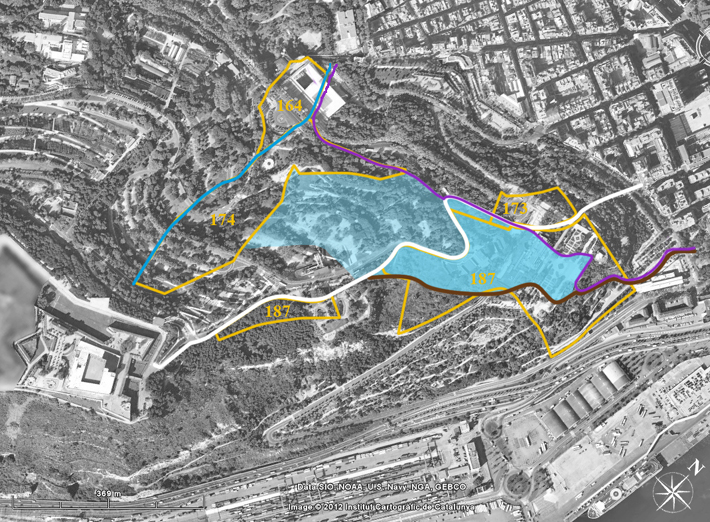 foto aerea Montjuic